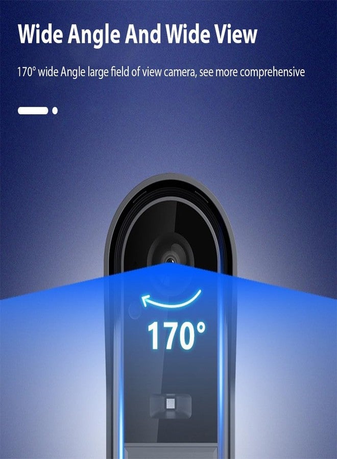 Swokely 4.3 Inch IPS Screen Wireless Doorbell with Camera Outdoor IP65 Waterproof 1080P Wireless Doorbell Intercom Infrared Night Viewing 2 Way Intercom for Home Office Villa Apartment - Image 5