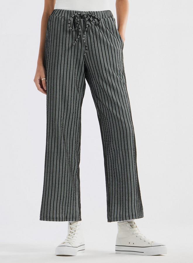 سبلاش فيڤ بنطلون مخطط برباط إغلاق - Image 1