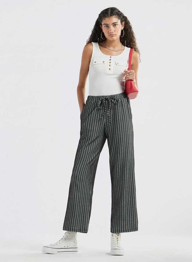 Splash FAV Striped Pants with Drawstring Closure
