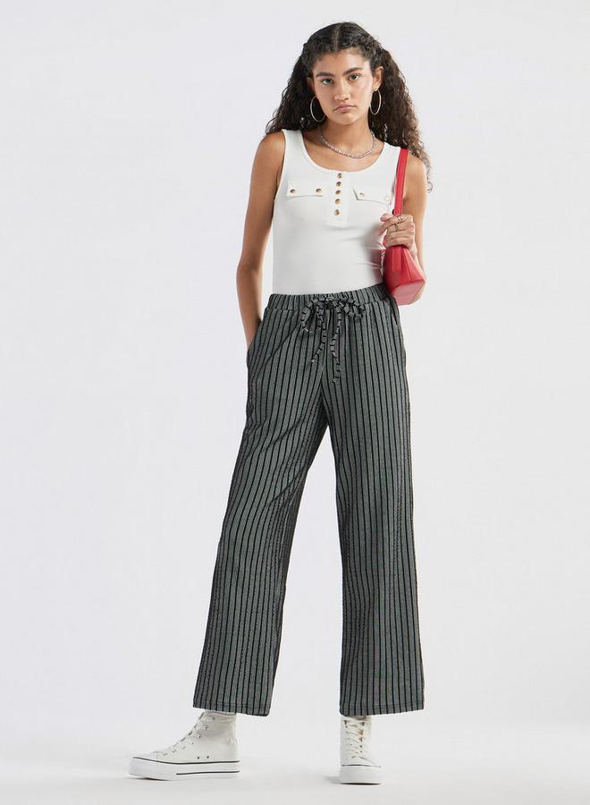 سبلاش فيڤ بنطلون مخطط برباط إغلاق - Image 2