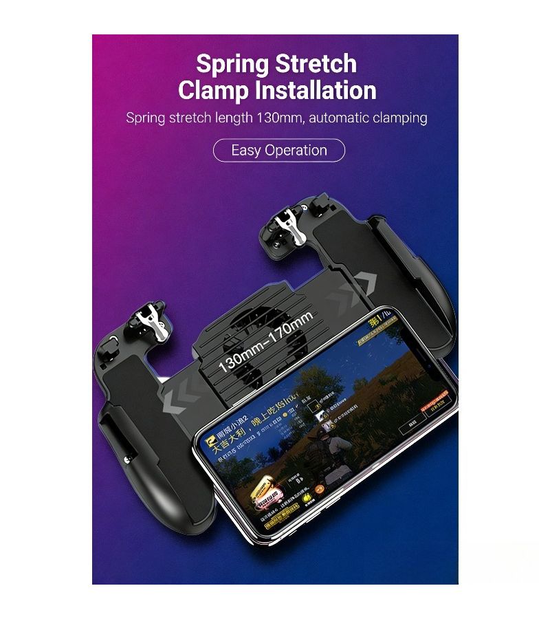 Fan Style Spring Clip Mobile Game Grip for 130-170Mm Controllers - Image 1