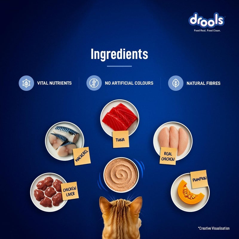 Drools Cat Ocean Fish Mousse 80g - Grain Free, High Protein, Easy to Digest - Image 4