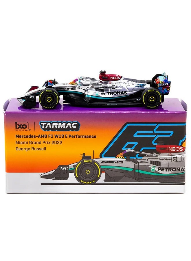 Tarmac Works - Tarmac Works AMG F1 W13 E Performance #63 George Russell Formula One F1 Miami GP (2022) "Global64 Series 1/64 Diecast Model Car T64G-F044-GR2 - Image 1