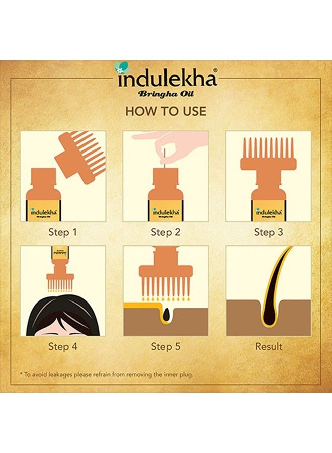 INDULEKHA زيت إندوليكا برينغا للعناية بالشعر 100 مل (عبوة من 2) - Image 4