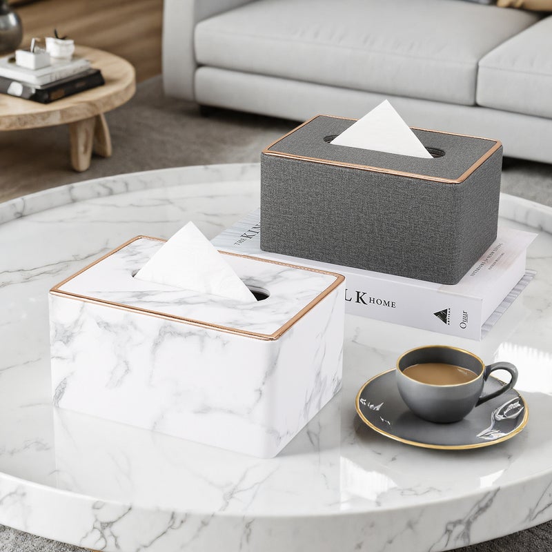 Tissue Box Living Room Light Luxury High-End Household Paper Box El Restaurant Creative Design High-End Desktop Paper Box - Image 3
