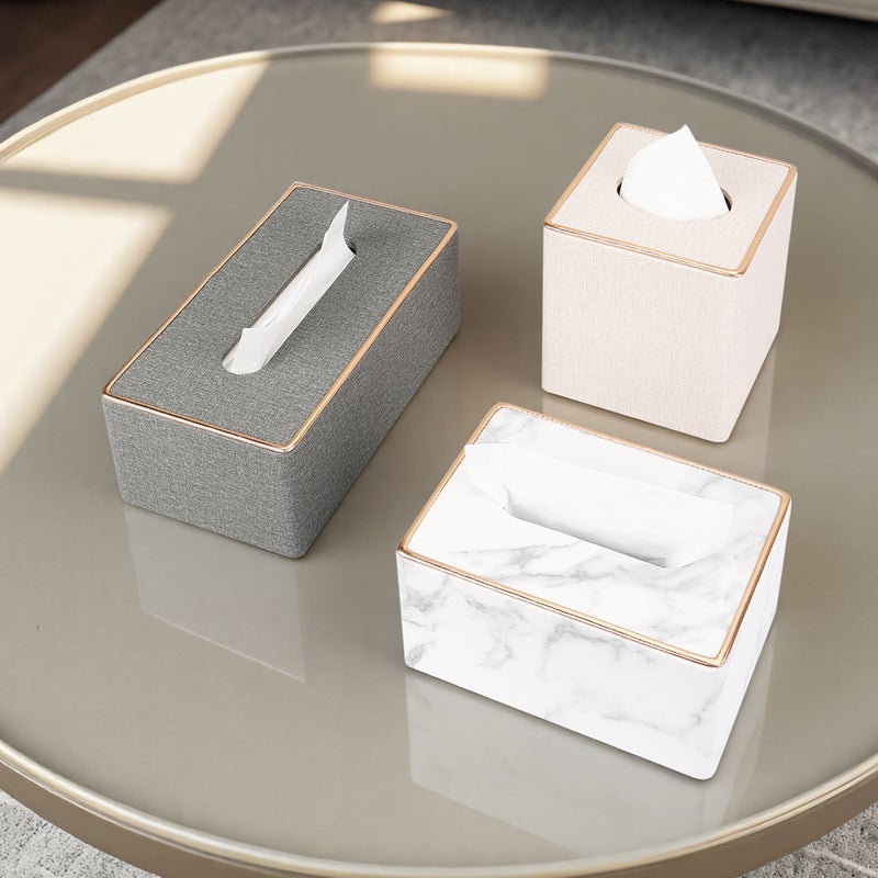 Tissue Box Living Room Light Luxury High-End Household Paper Box El Restaurant Creative Design High-End Desktop Paper Box - Image 5