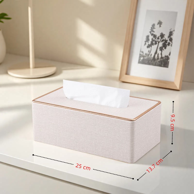 Tissue Box Living Room Light Luxury High-End Household Paper Box El Restaurant Creative Design High-End Desktop Paper Box - Image 1