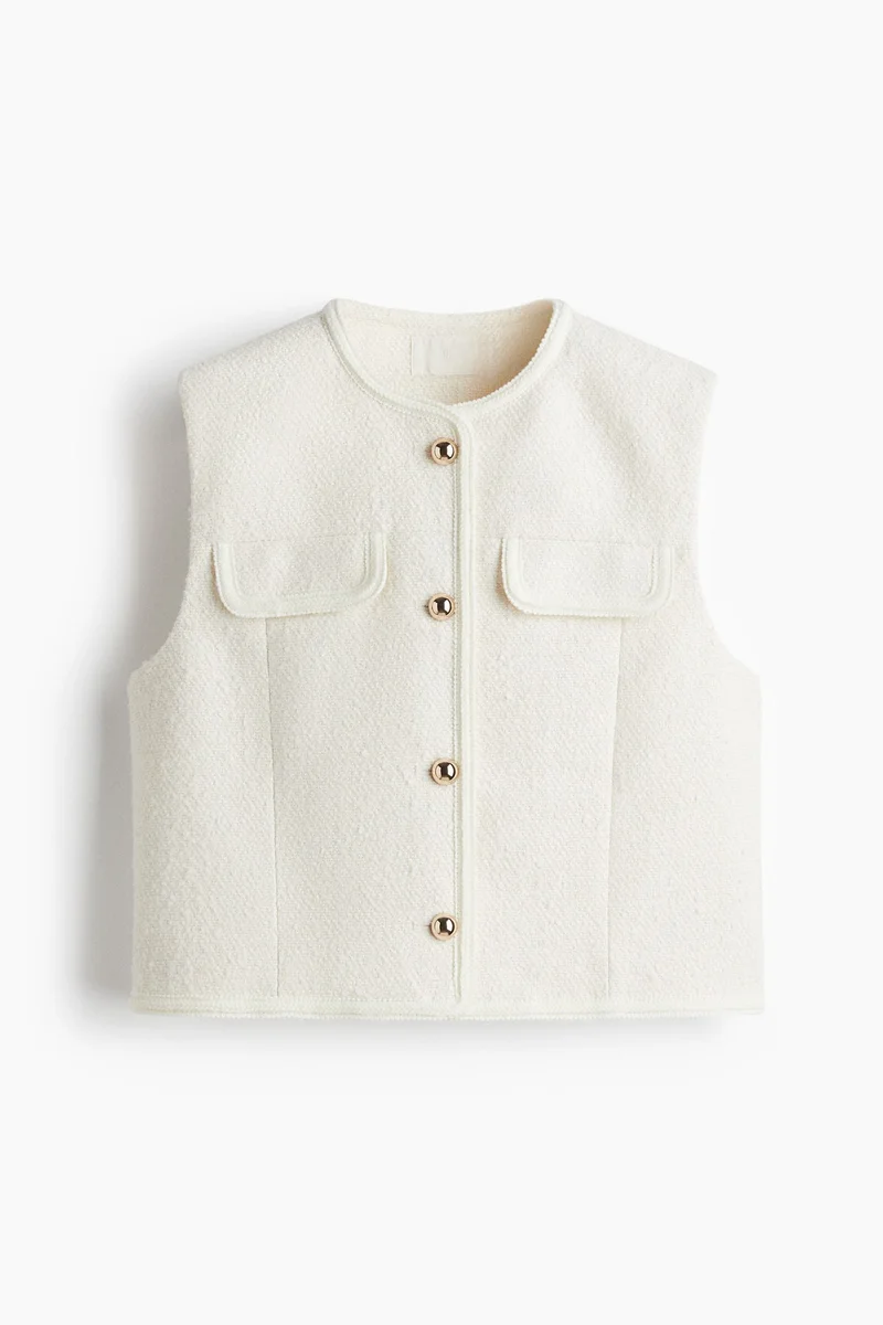 H&M Bouclé waistcoat