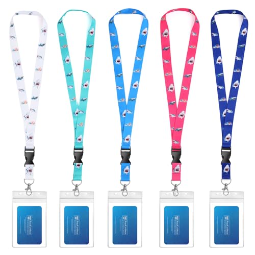 Qsszk Cruise Lanyards, 5 Pack Waterproof Cruise Lanyard with ID Badge Reel Holder, Detachable Buckle for Cruises Ships Key Cards, Cruise Ship Essentials - Image 1