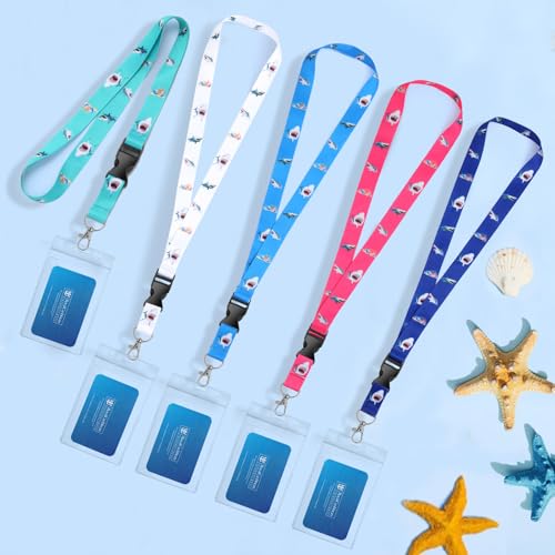 Qsszk Cruise Lanyards, 5 Pack Waterproof Cruise Lanyard with ID Badge Reel Holder, Detachable Buckle for Cruises Ships Key Cards, Cruise Ship Essentials - Image 5