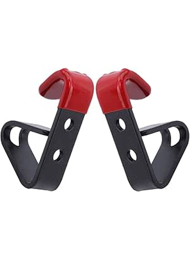 2Pcs Wall Mounted Tire Display Hooks Rack For Auto Repair Garage Storage Holder In Red - Image 1