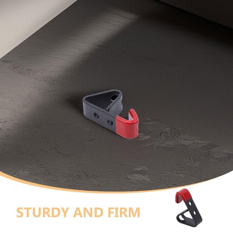 2Pcs Wall Mounted Tire Display Hooks Rack For Auto Repair Garage Storage Holder In Red - Image 4