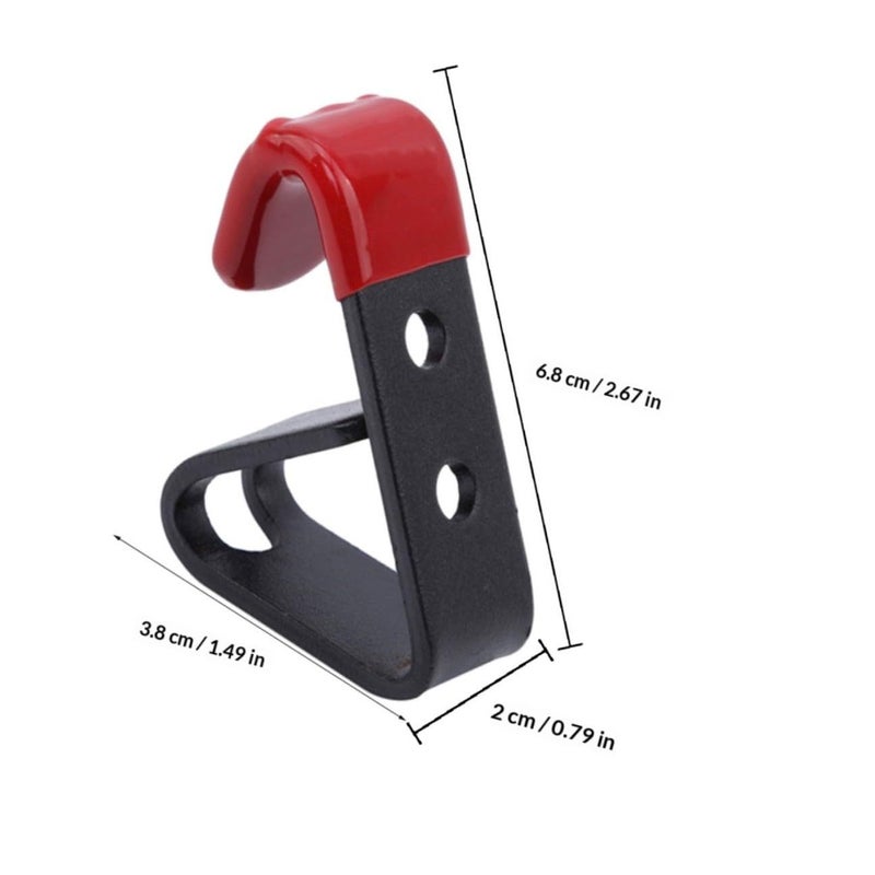 2Pcs Wall Mounted Tire Display Hooks Rack For Auto Repair Garage Storage Holder In Red - Image 3