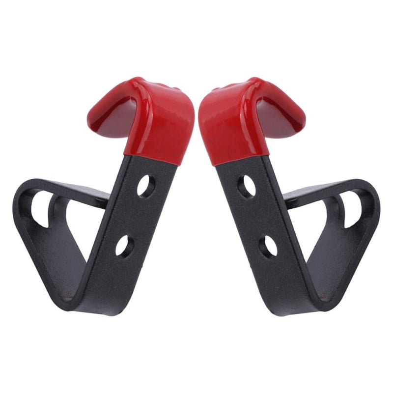 2Pcs Wall Mounted Tire Display Hooks Rack For Auto Repair Garage Storage Holder In Red - Image 2