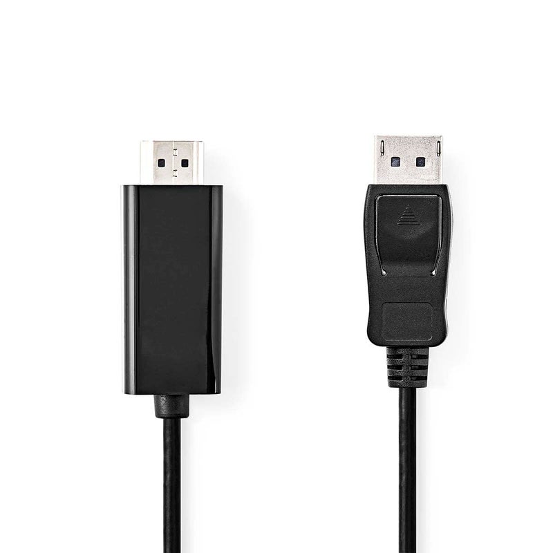 NEDIS® DisplayPort Male | HDMI™ Connector | 1080p | Nickel Plated | 1.00 m | Round | PVC (Black) - Image 5