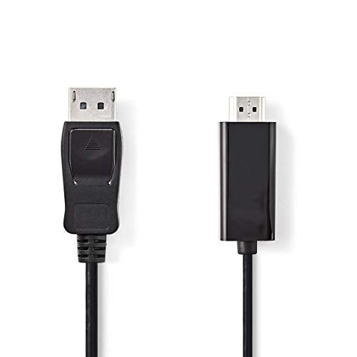 NEDIS® DisplayPort Male | HDMI™ Connector | 1080p | Nickel Plated | 1.00 m | Round | PVC (Black) - Image 4