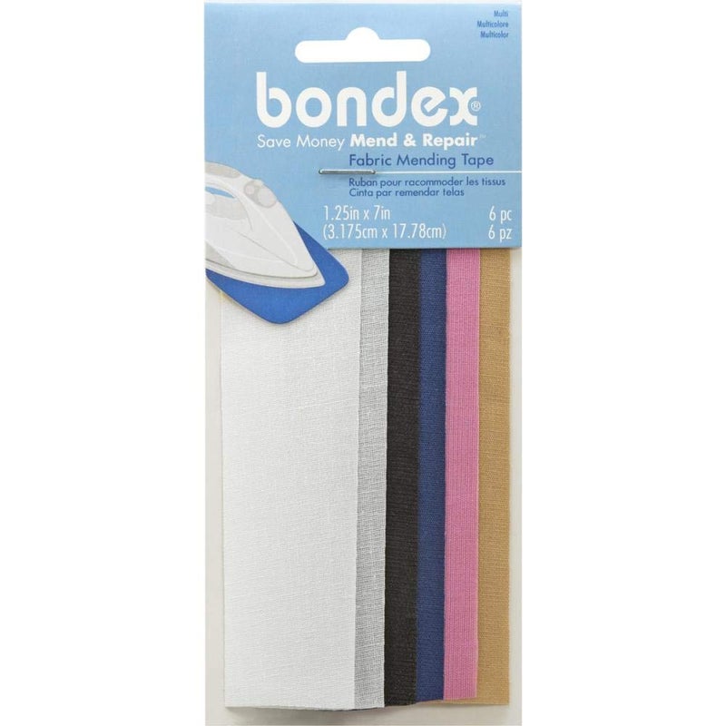 Bondex Iron-On Mending Tape 7"X1-1/4" 6/Pkg-Multi - Image 2