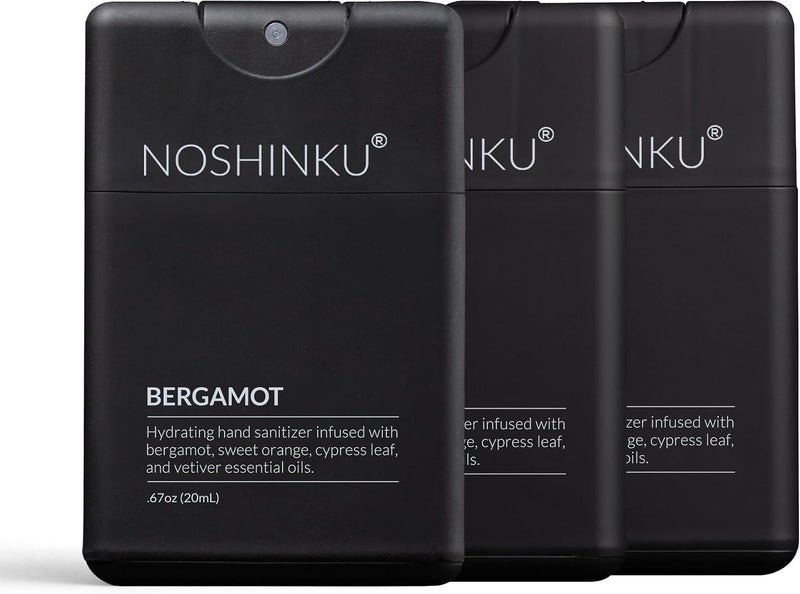 Light durable upgraded substance - Refillable Hand Sanitizer Bergamot 3-Pack, Travel Size Spray with Hydrating Botanical Oils, Natural Ingredients, All Natural Fragrances, Sugarcane Derived Alcohol, No Parabens, No Dyes All-round unified build - Image 1