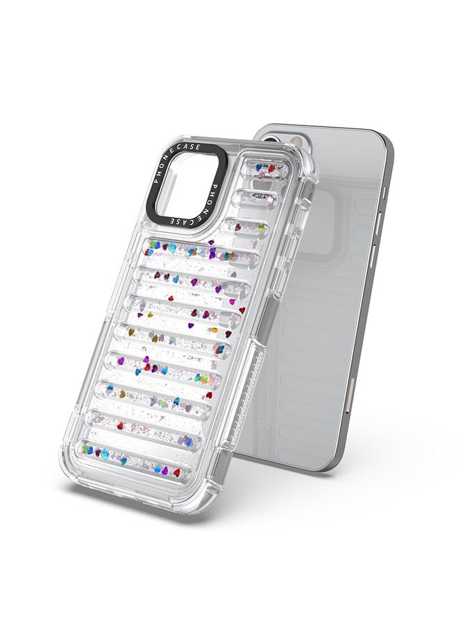 Zaboon Case For iPhone 12 Pro Max Capsule Glitter TPU Hybrid PC Airbag Phone Case - Image 5