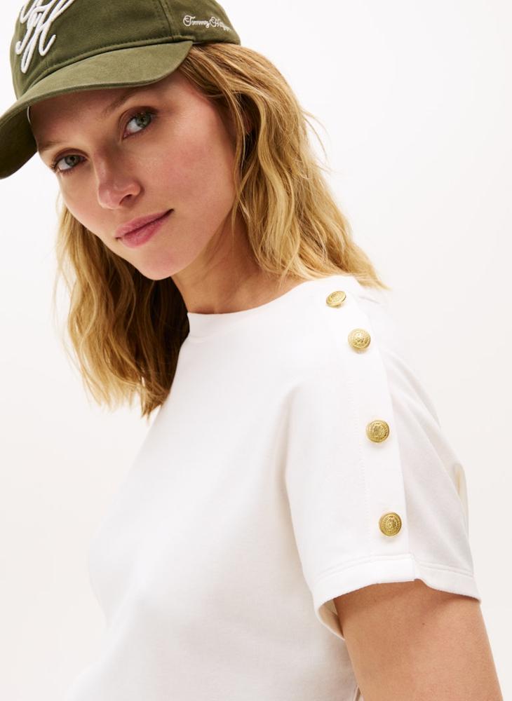 تومي هيلفيغر تيشيرت بياقة دائرية مخطط - Image 3