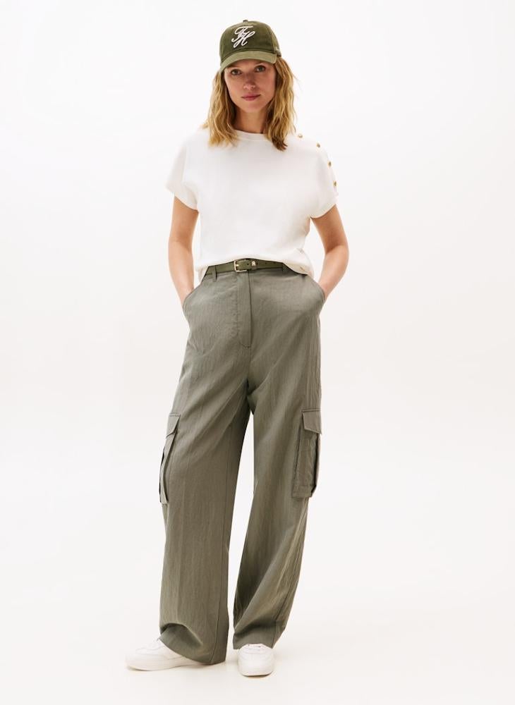 تومي هيلفيغر تيشيرت بياقة دائرية مخطط - Image 4