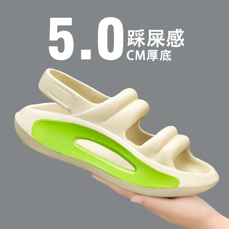New Fashion Slip-On Slippers Plus Size Korean Casual Couple Comfortable Beach Shoes Summer Trendy Men'S Sandals - Image 3