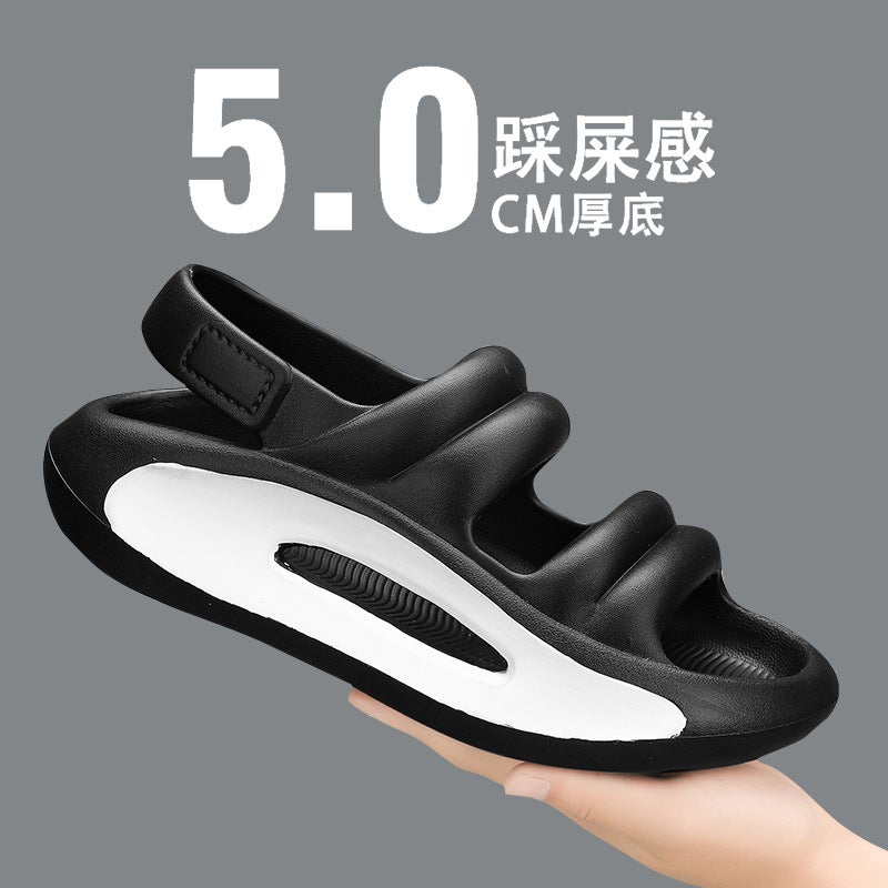 New Fashion Slip-On Slippers Plus Size Korean Casual Couple Comfortable Beach Shoes Summer Trendy Men'S Sandals - Image 4
