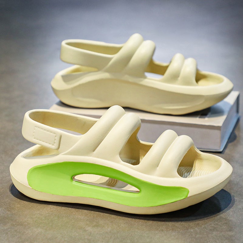 New Fashion Slip-On Slippers Plus Size Korean Casual Couple Comfortable Beach Shoes Summer Trendy Men'S Sandals - Image 5