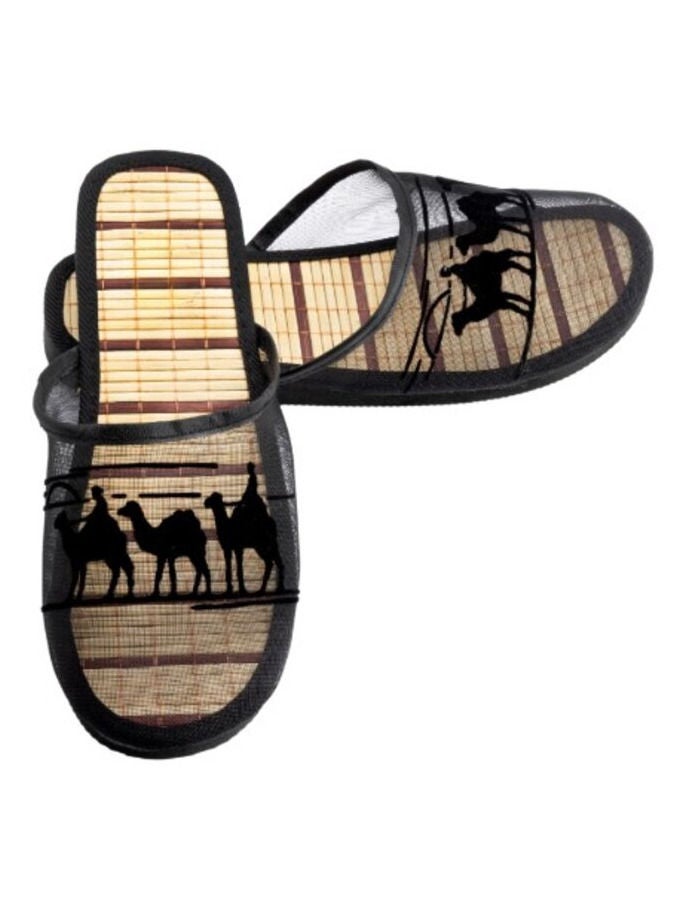 Woman Comfortable Flat Slipper for Indoor and Outdoor Use Size 36-41 Black  - Image 1