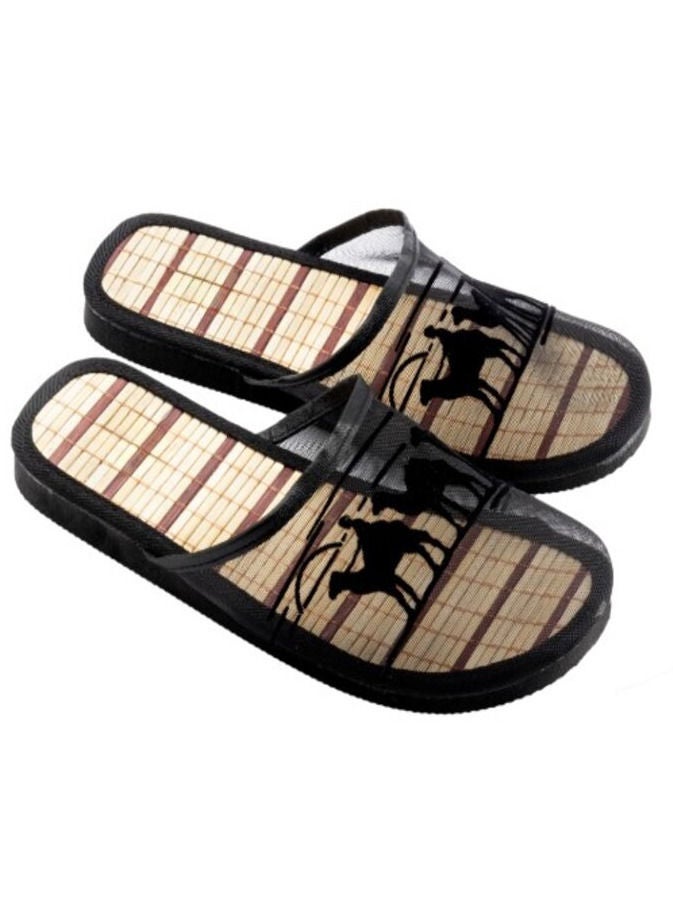 Woman Comfortable Flat Slipper for Indoor and Outdoor Use Size 36-41 Black  - Image 2