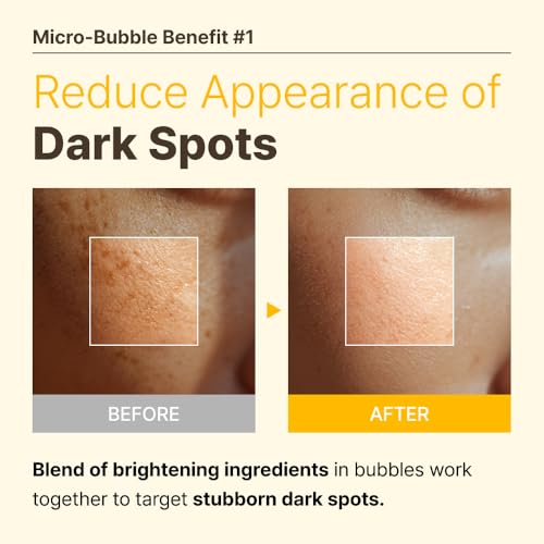 MENOKIN 30 Seconds Quick Bubble Mask [BRIGHT] - [Vitamin C] [Glutathione & Niacinamide] in Micro-bubbles for Dark Spots, Uneven Skin Tone, Korean Skin Care Essential, 70 Uses, 3.21 fl.oz - Image 4
