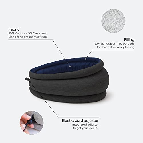 OSTRICH PILLOW Ostrichpillow Light Commuting, Travel Pillow & Power Nap Pillow - Premium Comfort & Lightweight, Adjustable to Your Head, Small & Versatile (Sleepy Blue) - Image 2
