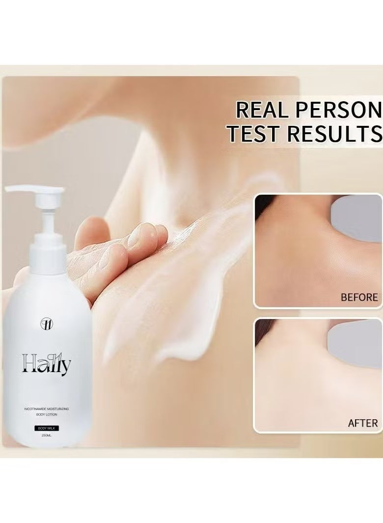 HALLY Whitening Body Lotion Moisturizing & Brightening Skin Care 250ml - Image 2