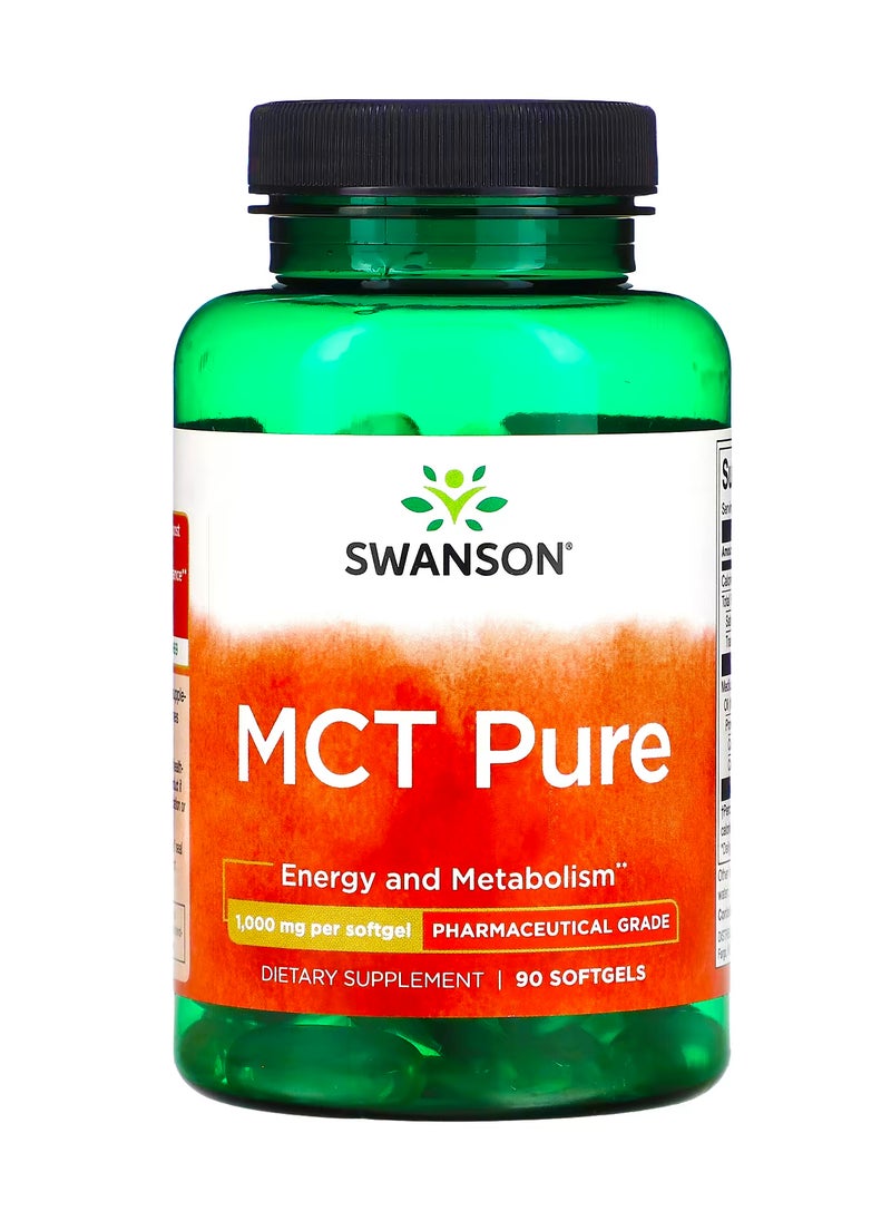 SWANSON - MCT Pure, 1,000 mg , 90 Softgels - Image 1