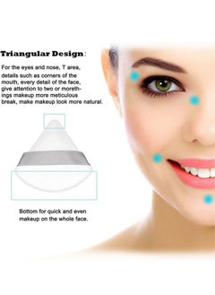Excefore Powder Puff, 10Pcs Face Triangle Soft Makeup Powder Puff for Loose Powder Mineral Powder Body Powder Makeup Tool with Strap, for Contouring, Under Eye and Corner  - Image 2