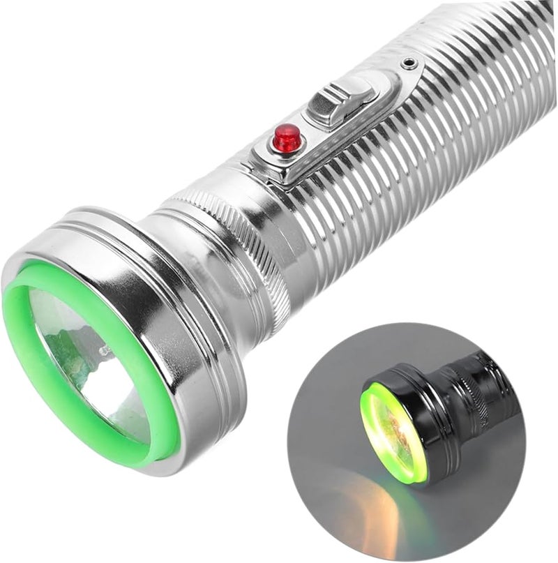 مصباح يدوي معدني كلاسيكي، مصباح تخييم بأسلوب قديم، مشغل بالبطارية، مصباح زخرفي من الفن الشعبي - Image 4