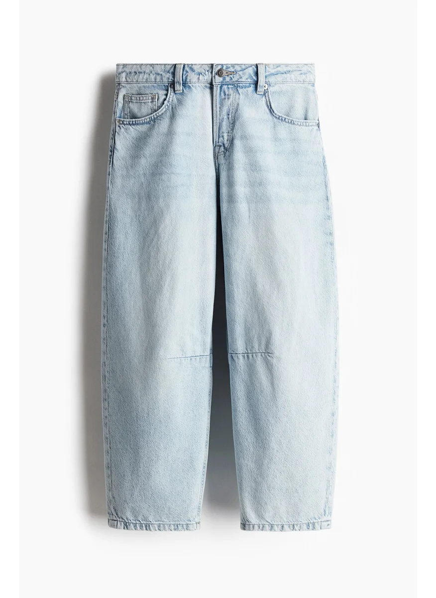 H&M Barrel High Cropped Jeans