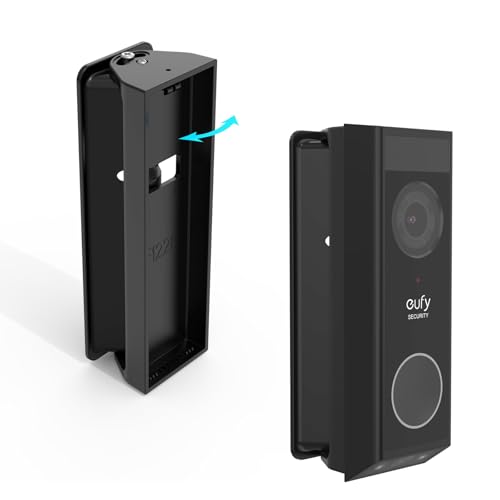 OkeMeeo Adjustable 0-35 Degree Doorbell Angle Mount for eufy Security Video Doorbell E340 (Black) - Image 1
