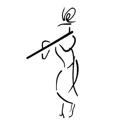 Comet Busters Temporary Body Tattoo Spiritual Krishna Sticker (4 Tattoos) (BT070) - Image 3