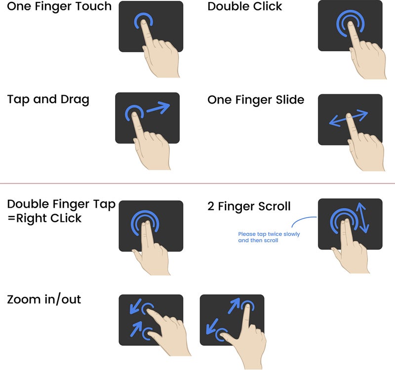 Perixx Perixx PERIPAD-504 Wired USB Touchpad, Portable Trackpad for Desktop and Laptop User, Large Size,Big  - Image 4