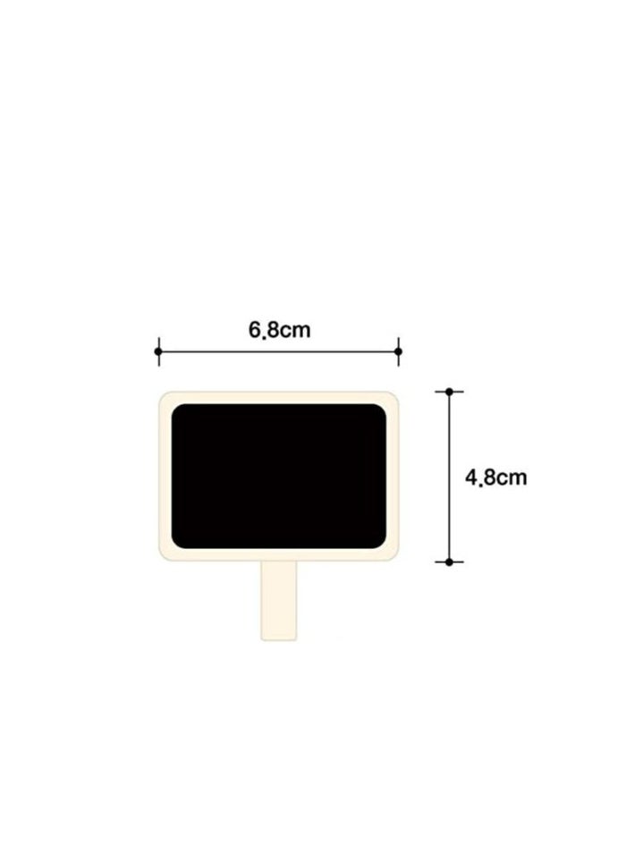 Oasisgalore 10 pc Mini Retangle Hanging Chalkboard with Wooden Blackboard Clip for Message Board Signs Wedding Birthday Party  - Image 2
