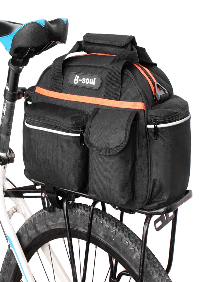 B-SOUL 15L Bike Rear Seat Bag Rack Trunk Basket Pannier Bag Cycling Luggage Storage Case Shoulder Handbag - Image 1