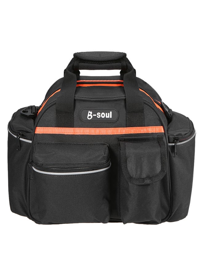 B-SOUL 15L Bike Rear Seat Bag Rack Trunk Basket Pannier Bag Cycling Luggage Storage Case Shoulder Handbag - Image 5