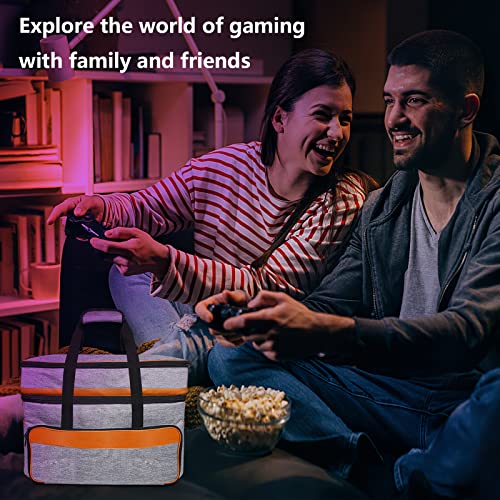 FPVtosky حقيبة حمل FPVtosky لجهاز PS5 Pro و PSVR2، حقيبة سفر كبيرة لجهاز بلاي ستيشن VR2 و PS 5/PS 5 Pro/PS5 Slim، حقيبة تخزين واقية متوافقة مع ملحقات بلاي ستيشن 5 و PS VR2 - Image 5