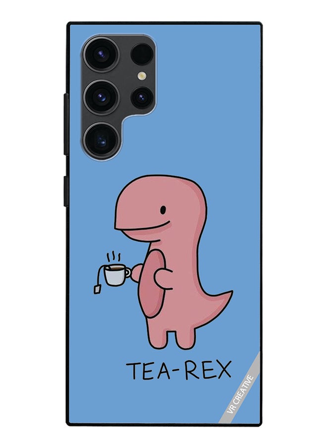 VR CREATIVE Protective Case Cover For Samsung Galaxy S24 Ultra Tea Rex Design Multicolour - Image 1