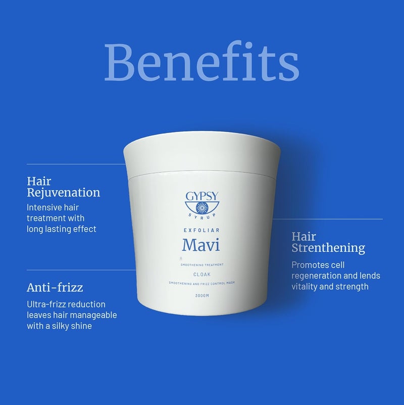 Gypsy Syrup Mavi Hair Mask For Smoothening And Frizz Control  Repairs Damaged Hair And Boosts Hair Growth  For All Hair Types Cloak  300GFresh 1 count - Image 4