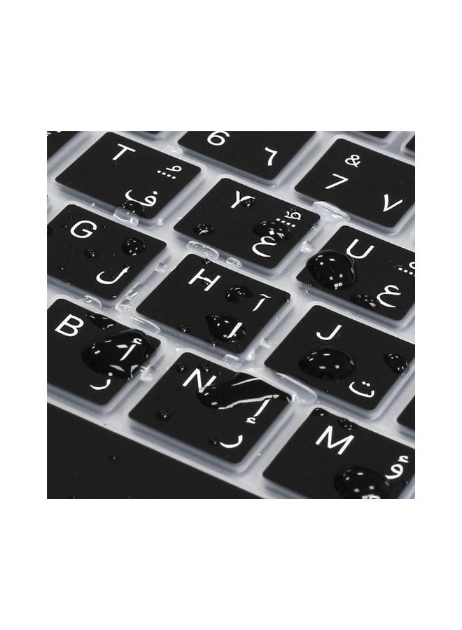 ProElife ProElife Arabic Language Ultra Thin Silicone Keyboard Cover for 2021 2020 MacBook Air 13 Inch A2179 and A2337 Apple M1 Chip (US Layout) with Touch ID... - Image 2