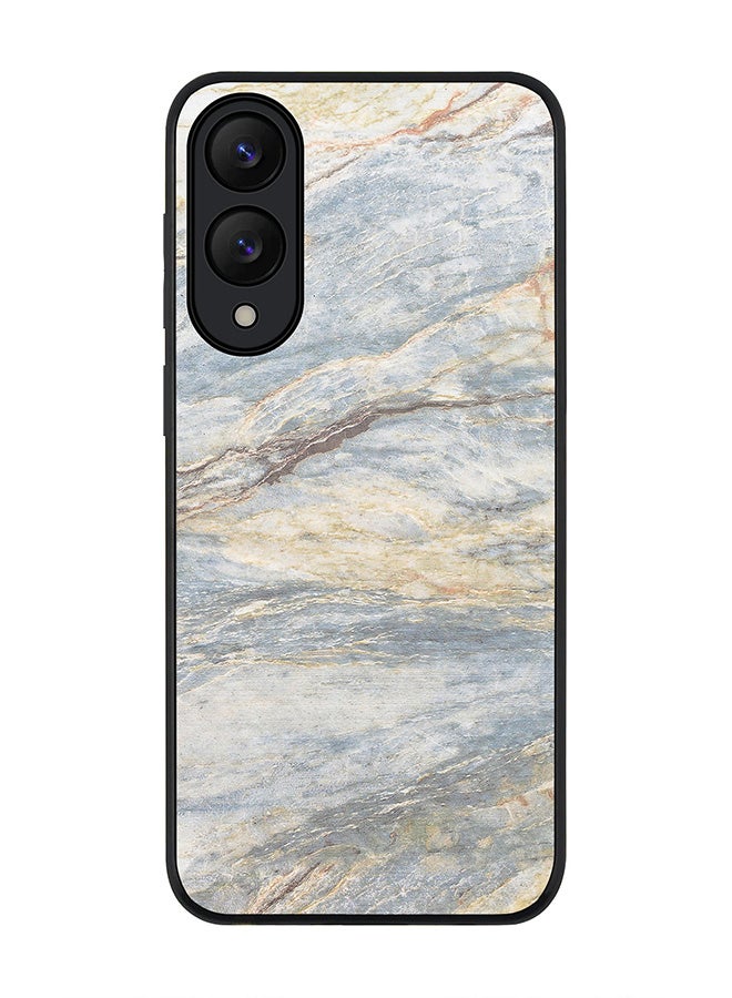 Stylizedd For Samsung Galaxy S25 Edge Case,Slim fit Camera Protection, Shockproof Thin Phone cover  - Marble Print Grey Classic