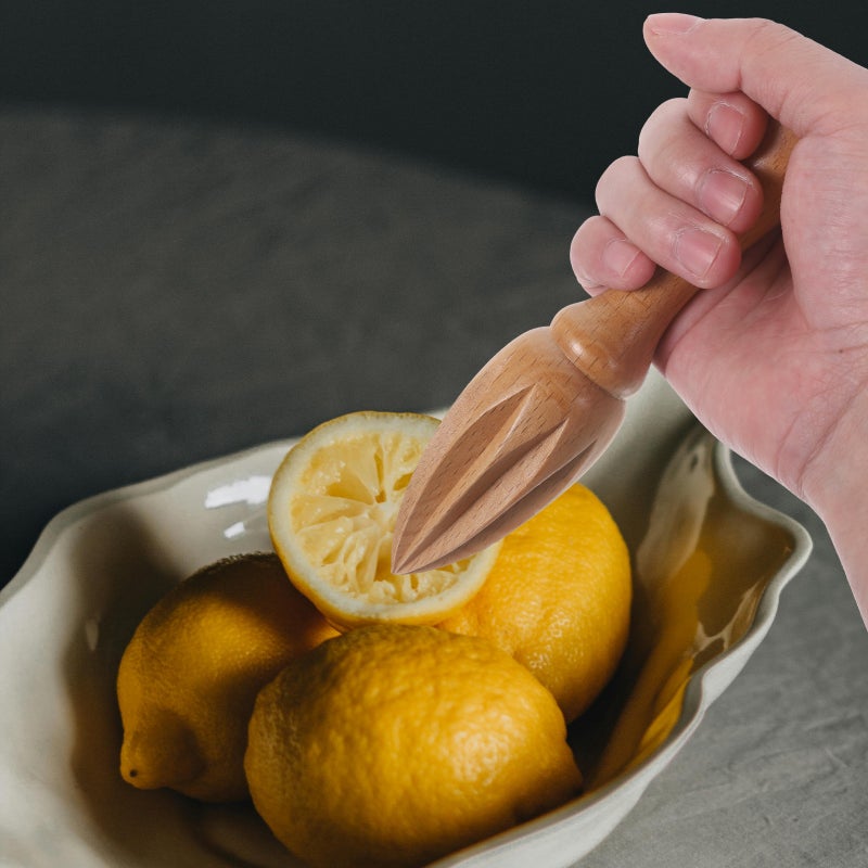 Beech Wood Citrus Cone Juicer Squeezer Fruit Drink Tools Manual Operated Smasher Kitchen Supplies - Image 4