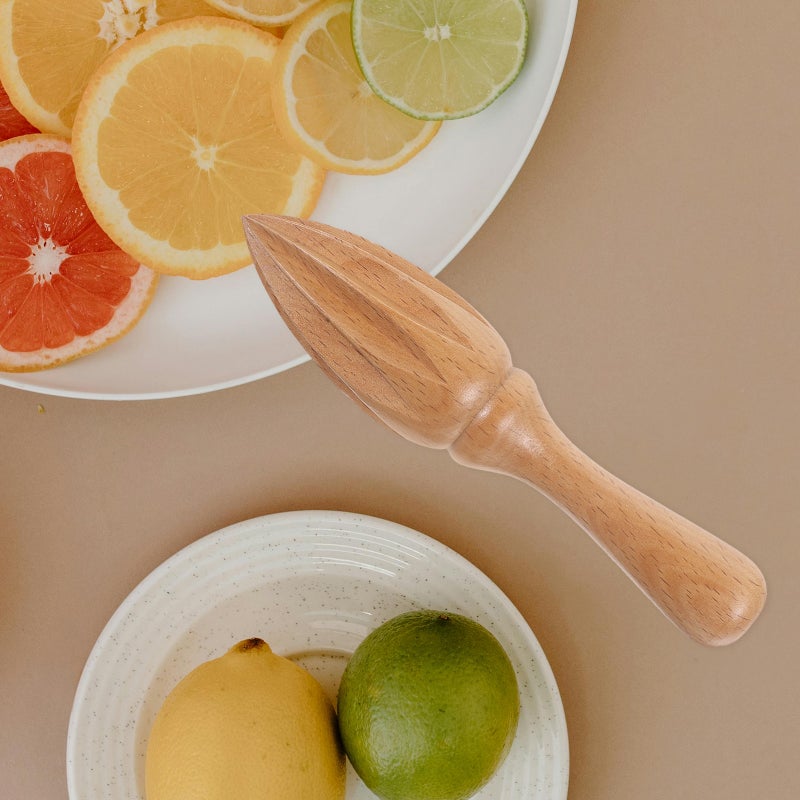 Beech Wood Citrus Cone Juicer Squeezer Fruit Drink Tools Manual Operated Smasher Kitchen Supplies - Image 3